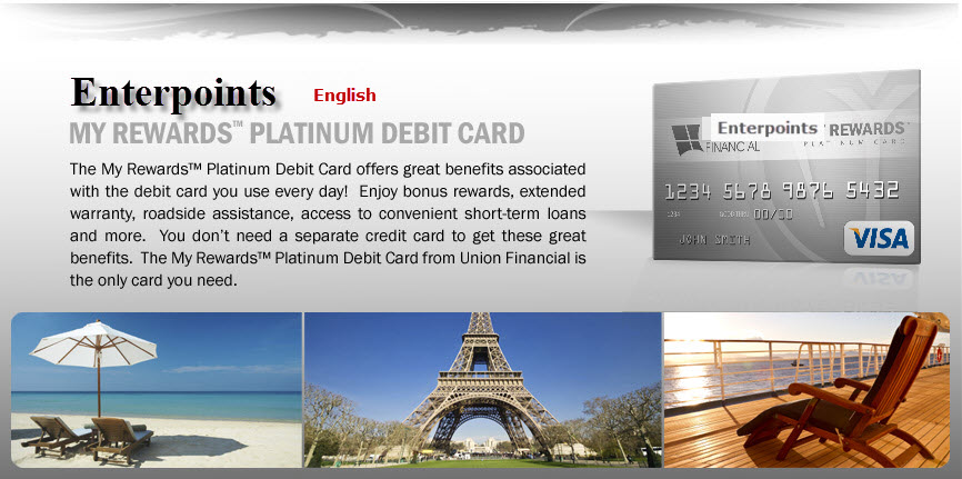 My Rewards&reg; Platinum Debit Card